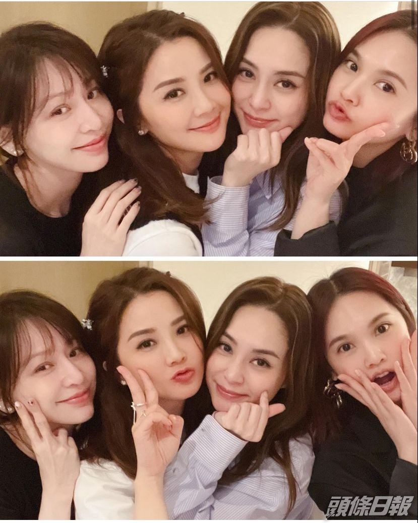 Twins （中）跟楊丞琳（右）和王心凌見面聚舊。